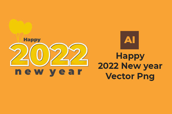 2022 New Year Vector for Festive Design