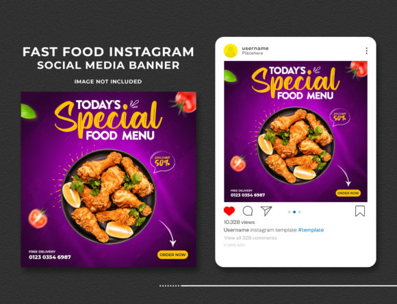 Boost Your Menu with a Fast Food Social Media Banner Post