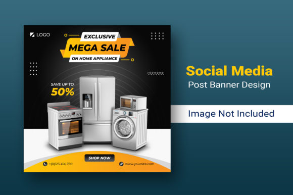 Elevating Brand Presence with Professional Home Appliances Social Media Post Design