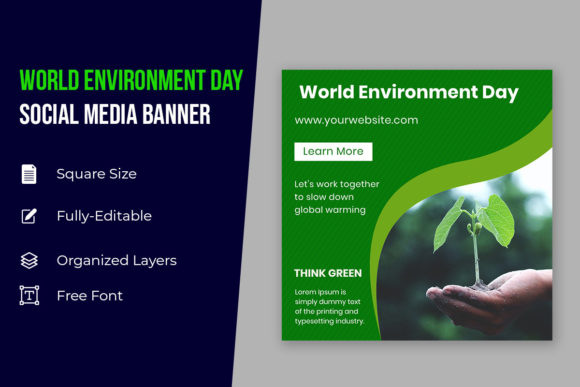 Elevating Digital Activism with Eco World Environment Day Social Media B Templates