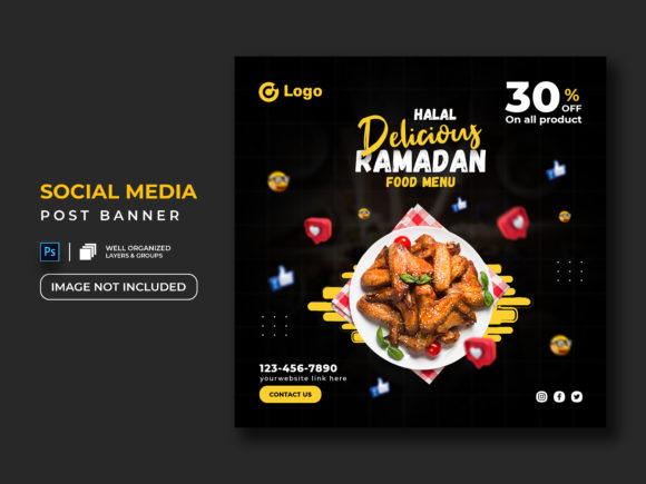 Elevating Your Digital Presence with a Ramadan Food Menu Social Media Banner