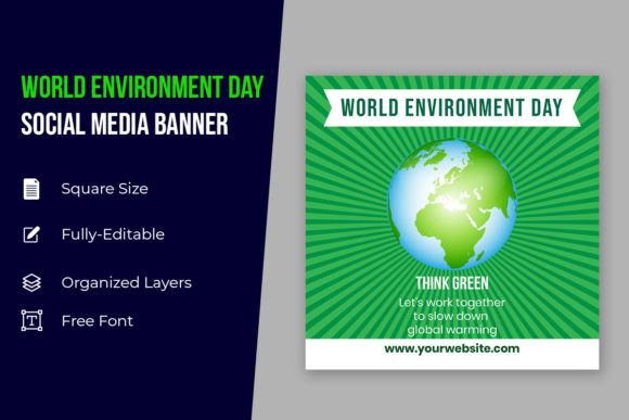 Elevating Your World Environment Day Campaign with Professional Social Media Designs