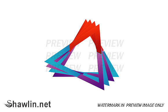 Evaluating the Abstract Triangular Colorful Logo for Modern Brand Identity