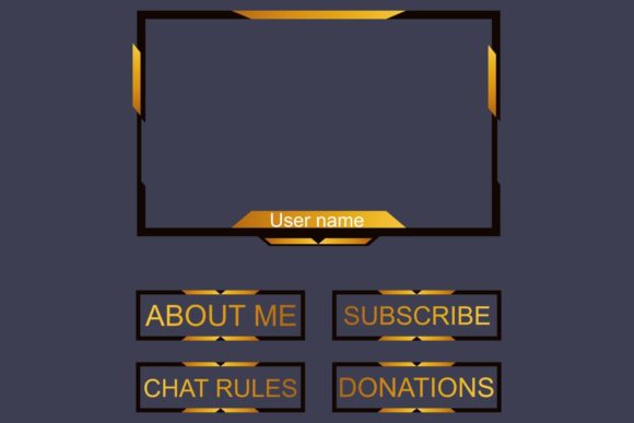 Live Gaming Overlay Panel for Professional and Creative Use