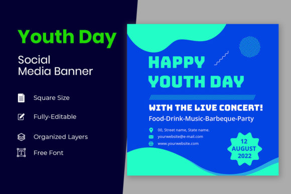 Maximizing Engagement with National Youth Day Social Poster Drawing