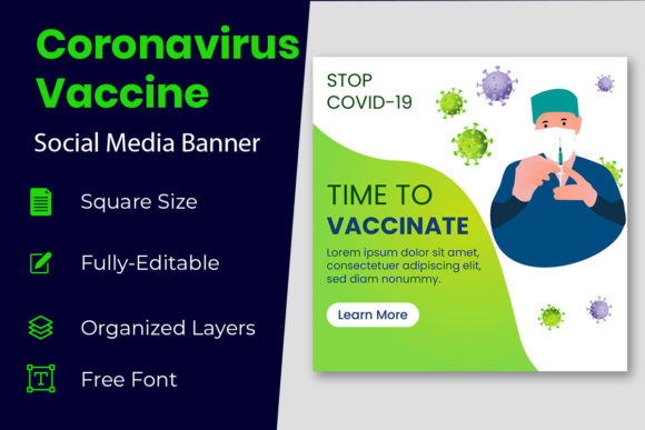 Maximizing Impact with Professional Corona Vaccine Social Media Banner Designs